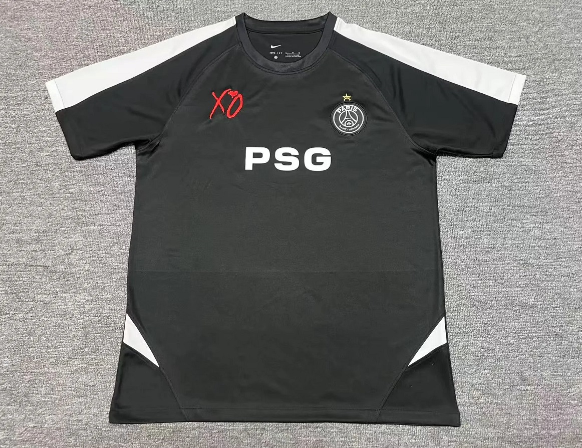 AAA Quality Paris St Germain 25/26 Black/White Training Jersey
